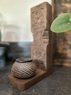 Houten wandplankje concosle India oosters sober, Antiek en Kunst, Ophalen of Verzenden