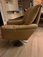 Leolux Draaifauteuil, Huis en Inrichting, Fauteuils, Ophalen, Gebruikt, Leer, 75 tot 100 cm