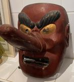 Antiek Japans Tengu Masker, Ophalen of Verzenden