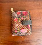 Oily portemonnee met bloemenprint, Sieraden, Tassen en Uiterlijk, Gebruikt, Bruin, Oilily, Ophalen of Verzenden