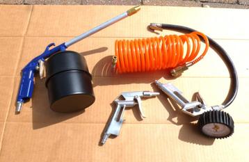 compressor accessoires: slang, bandenvul, verfspuit beschikbaar voor biedingen