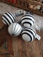 Nieuw riviera maison  kerstballen  zwart/wit, Diversen, Kerst, Ophalen of Verzenden, Nieuw