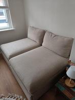 2x Ikea Vallentuna slaapbank + extra bekleding, Ophalen, Gebruikt, Grijs, Tweepersoons