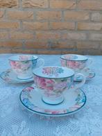 Royal Albert  Fonteyn 3 kop en schotels, Ophalen of Verzenden, Zo goed als nieuw, Porselein, Kop en/of schotel