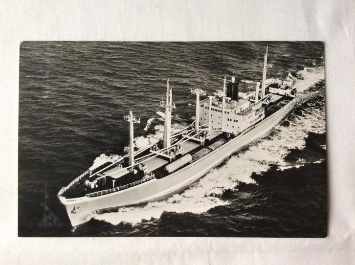 m.s. Maas Lloyd KRL Luchtfoto 1956, Verzamelen, Ansichtkaarten | Themakaarten, Ongelopen, 1940 tot 1960, Voertuig, Ophalen of Verzenden