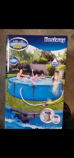 Zwembad Bestway, rond 3 m1, stalen buizen, met pompsysteem, Tuin en Terras, Zwembaden, Ophalen, Rond, Zo goed als nieuw, 200 tot 400 cm