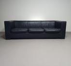 Wittmann black leather sofa / bank Camin by Paolo Piva, Huis en Inrichting, Banken | Bankstellen, Metaal, Gebruikt, Ophalen, Driepersoons