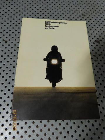 Mooie Folder BMW Motorfietsen 1986 - NL Folder o.a. R80GS beschikbaar voor biedingen