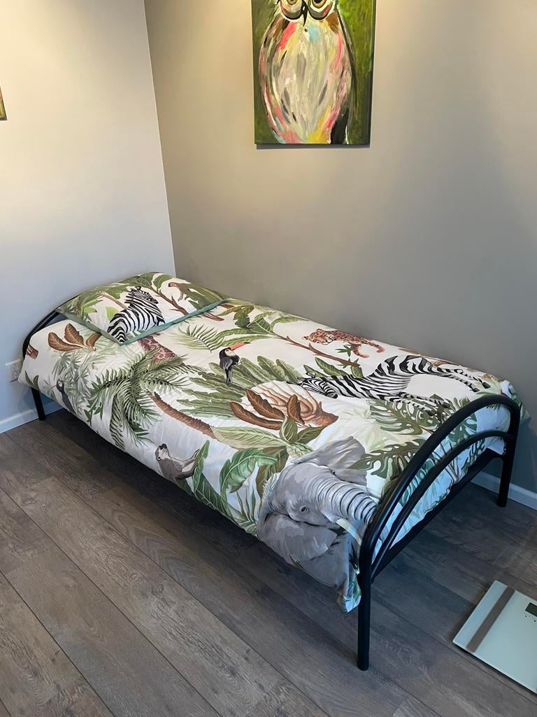 Auping ledikant met spiraalbodem 90x200 cm, Ophalen, Gebruikt, 90 cm, Eenpersoons