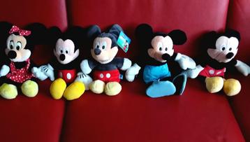 Disney Mickey en Minnie knuffels van ca. 25/30 cm hoog