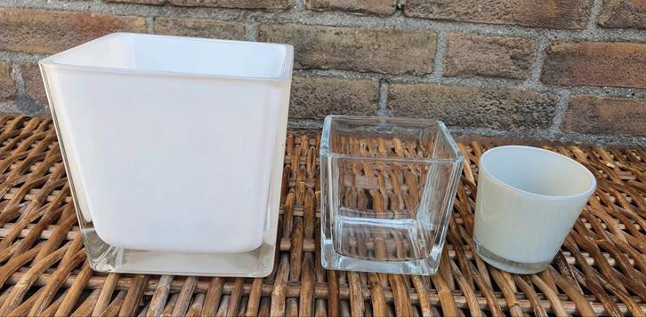 Theelicht houders wit, Huis en Inrichting, Woonaccessoires | Kandelaars en Kaarsen, Minder dan 25 cm, Overige materialen, Wit