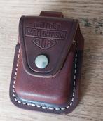 Zippo Harley davidson lederen etui buidel, Verzamelen, Ophalen of Verzenden, Zo goed als nieuw, Aansteker