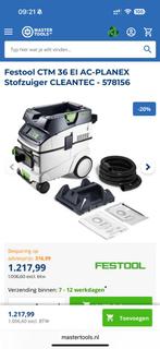 Festool CTM 36 EI AC-PLANEX Stofzuiger CLEANTEC, Doe-het-zelf en Verbouw, Gereedschap | Schuurmachines, Ophalen, Nieuw, 1200 watt of meer