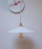 Opaline melkglas lamp hanglamp vintage, Ophalen of Verzenden