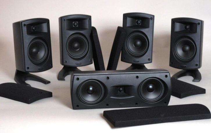Klipsch Quintet II Luidsprekers 5.0 Zwart, Audio, Tv en Foto, Luidsprekers, Ophalen of Verzenden