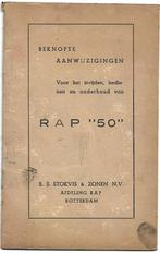 RAP 50 aanwijzingen instructieboek Stokvis (7505z), Fietsen en Brommers, Ophalen of Verzenden, Zo goed als nieuw