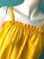 Vintage jaren 70 zomerjurk geel maat S, Verzenden, Geel, Vintage, Maat 36 (S)