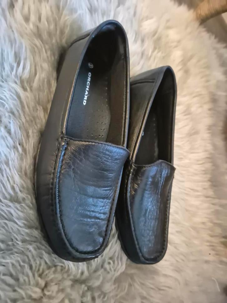 Zwarte leren instappers maat 37 nieuw, Kleding | Dames, Schoenen, Gedragen, Instappers, Zwart, Ophalen