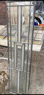 Glas in lood binnendeur met facet geslepen glas, Doe-het-zelf en Verbouw, Glas en Ramen, Minder dan 80 cm, Glas in lood, Ophalen of Verzenden