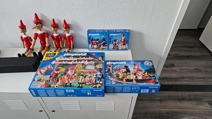 Playmobil met  Originele Pieten 4893 - 5040 - 5206 - 5217, Kinderen en Baby's, Speelgoed | Playmobil, Nieuw, Complete set, Ophalen
