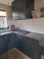 Houten U-Keuken incl. Apparatuur (Zelf Demonteren), Huis en Inrichting, Keuken | Complete keukens, Gebruikt, U-keuken, Blauw, Graniet of Steen