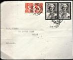Envelop België 1935 - met 2 rouwzegels Koningin Astrid, Postzegels en Munten, Envelop, Ophalen of Verzenden