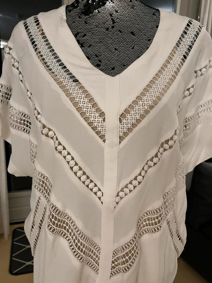 DANTE6 hele mooie wit top / tuniek in maat 4, Kleding | Dames, Tops, Zo goed als nieuw, Maat 38/40 (M), Wit, Korte mouw, Ophalen of Verzenden