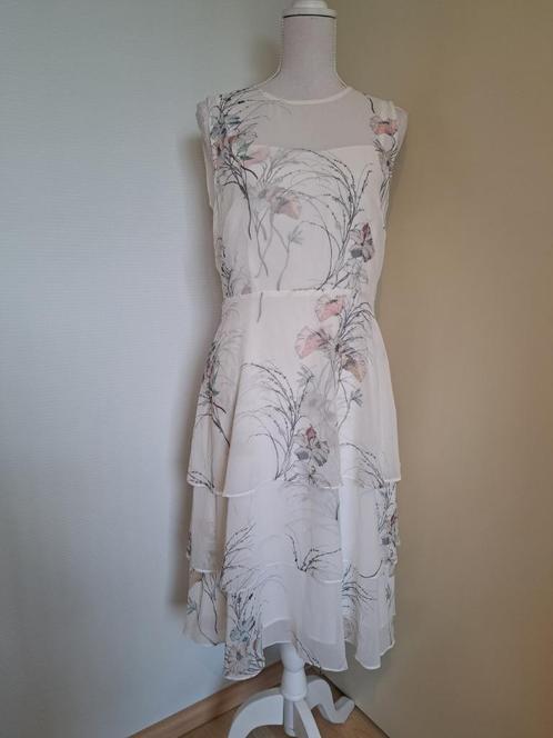 Wit bloem jurk Phase eight, Kleding | Dames, Jurken, Nieuw, Maat 38/40 (M), Wit, Knielengte, Ophalen of Verzenden