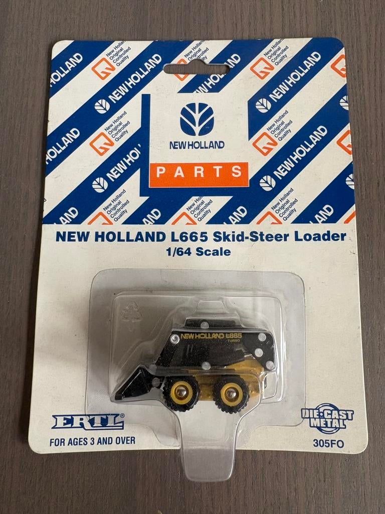 ERTL 1/64 New Holland L665 Skid-Steer Loader speelgoedmodel, Ophalen of Verzenden, Nieuw, Tractor of Landbouw
