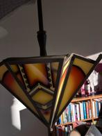 Art Deco Hanglamp, Ophalen of Verzenden, Gebruikt, Glas, 50 tot 75 cm