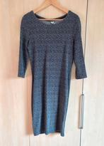Blauw gemêleerde elastische winterjurk, mt XL, nette staat, Maat 42/44 (L), Costes, Gedragen, Boven de knie