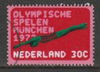 Nederland 1972 1013 Olympiade Zwemmen, Gest, Postzegels en Munten, Postzegels | Nederland, Na 1940, Ophalen of Verzenden, Gestempeld