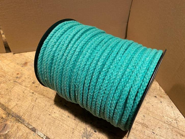 TOUW KATOEN 6mm haspels a 100mtr groen, Watersport en Boten, Accessoires en Onderhoud, Nieuw, Overige typen, Ophalen