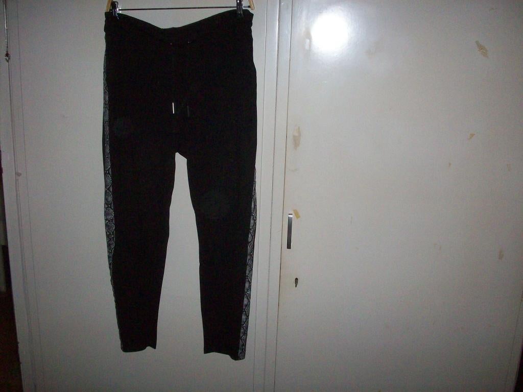 Damens legging broek tijger print grijs, Ophalen, Zo goed als nieuw, Zwart, W33 - W36 (confectie 42/44)