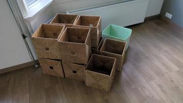 Rieten manden voor vakkenkast beschikbaar voor biedingen