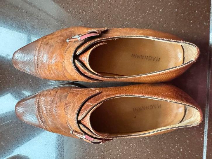 Magnanni Herenschoenen Cognac Print Maat 43,5, Kleding | Heren, Schoenen, Veterschoenen, Bruin, Ophalen of Verzenden