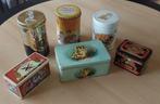 Zes Vintage Blikken! o.a. Zwaluw, DE, Perla, Wilhelmina..., Huis en Inrichting, Keuken | Servies, Overige materialen, Overige typen