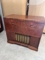 Grammofoon meubel - kast radio - radiogram - velvet action m, Antiek en Kunst, Ophalen of Verzenden