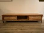 Tv meubel teak hout Venetië met lades, Huis en Inrichting, Kasten | Televisiemeubels, Ophalen, 150 tot 200 cm, Teakhout, Zo goed als nieuw
