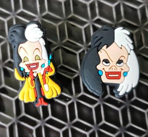 Cruella de Vil Schoenbedels Charms voor de Crocs, Verzamelen, Speldjes, Pins en Buttons, Zo goed als nieuw, Ophalen of Verzenden