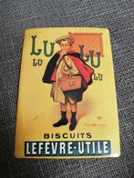 LU Biscuits Metalen Ansichtkaart - Nieuw bordje, Ophalen of Verzenden, Nieuw, Reclamebord