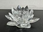 Kristal glas kaarsenhouder Waterlelie 12 cm, Ophalen of Verzenden