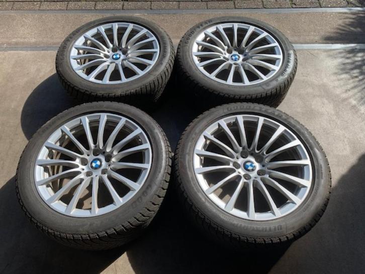 BMW 5 6 7 SERIE STYL 619 VELGEN + WINTERBANDEN 245 45 R18, Auto-onderdelen, Banden en Velgen, Banden en Velgen, Winterbanden, 18 inch