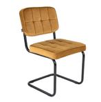 ZGAN 4st Kick buisstoel velvet goud (prijs is ps), Huis en Inrichting, Stoelen, Ophalen, Overige kleuren, Nieuw, Vier