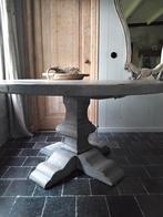 kloostertafel/eettafel rond 140, Rond, Ophalen of Verzenden, Zo goed als nieuw, Stoere landelijke kloostertafel eetkamertafel