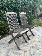 Teakhouten tuinstoelen, Ophalen of Verzenden, Gebruikt, Teakhout
