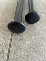 Zwarte metalen gordijnrail, Huis en Inrichting, Minder dan 100 cm, Gebruikt, Ophalen of Verzenden, Zwart