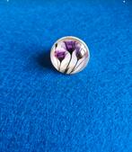 Ring met paarse bloem, Sieraden, Tassen en Uiterlijk, Ringen, Kunststof, 20 of groter, Paars, Nieuw