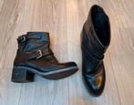 Bullboxer zwarte enkel laarzen Maat 42 blokhak, Verzenden, Zwart, Lage of Enkellaarzen, Zo goed als nieuw