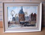Jan Kelderman - (1914-1990) - Hoofdtoren Hoorn 30 x 40 cm, Antiek en Kunst, Kunst | Schilderijen | Klassiek, Ophalen of Verzenden